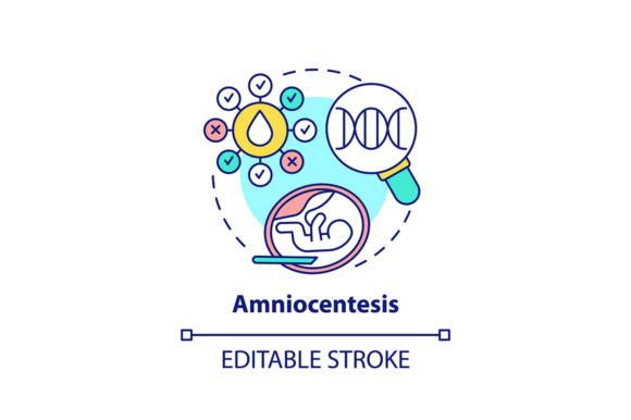 Amniocentesis Concept Icon: Graphics & Icons Review