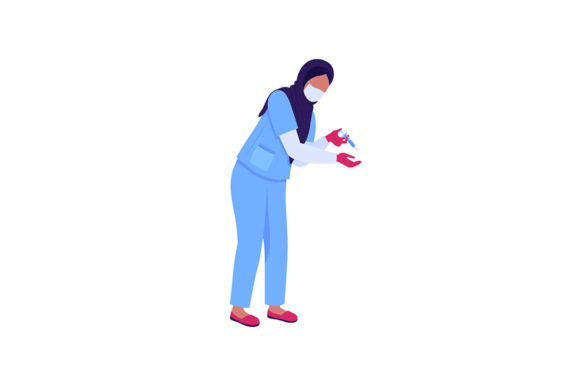 Arab Female Doctor Graphics & Illustrations Review