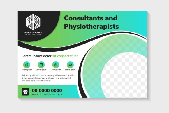 Consultant and Physiotherapist Horizonta: Graphics & Print Templates