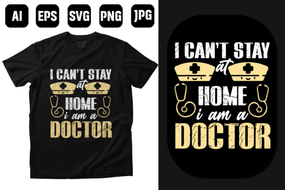 Doctor Vector Quotes T Shirt Design: Graphics for Print Templates