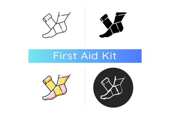Elastic Bandage Icon: Graphics & Icons for Health
