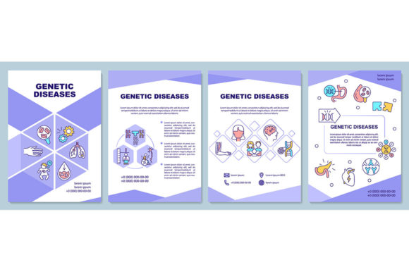 Genetic Diseases Brochure: Top Graphics & Templates