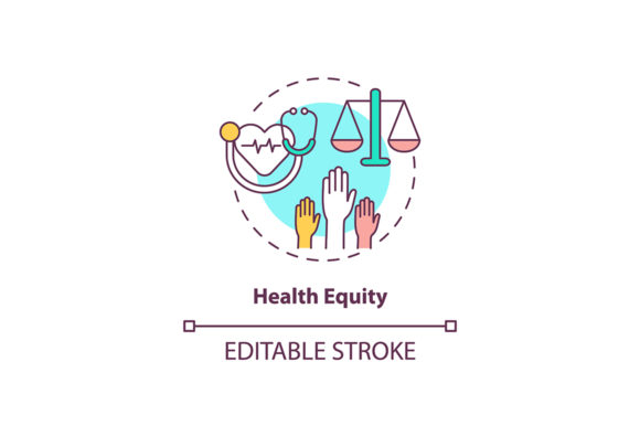 Health Equity Concept Icon: Graphics and Icons Review