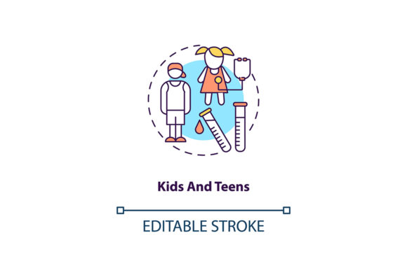 Kids and Teens Concept Icon Graphics Review