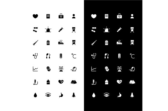 Medicine Glyph Icons: Modern Graphics & Icons