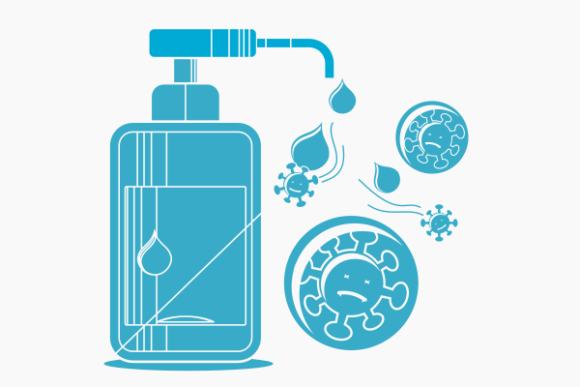 Monochrome Sanitizer Graphics & Illustrations Review