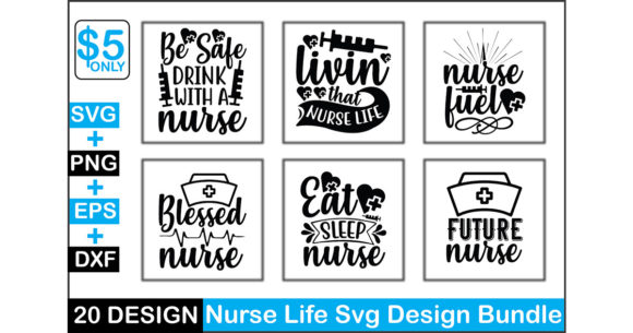 Nurse Life SVG Bundles for Crafters