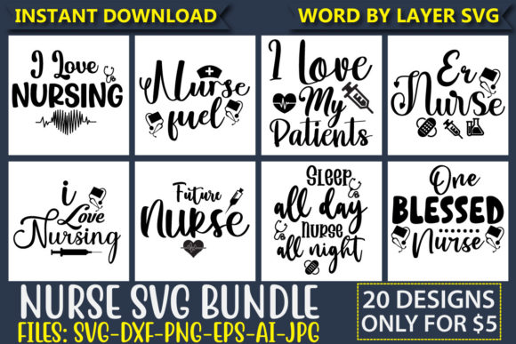 Nurse SVG Bundle Vol.3: Bundles for Designers