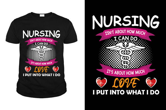 Nursing T-shirt Graphics for T-Shirt Designs