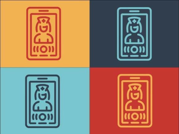 Online Medical Consultation: Graphics for Logos