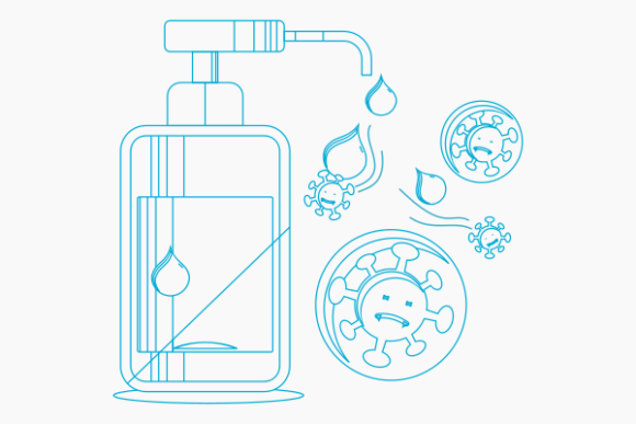 Outline Sanitizer Graphics & Illustrations Review