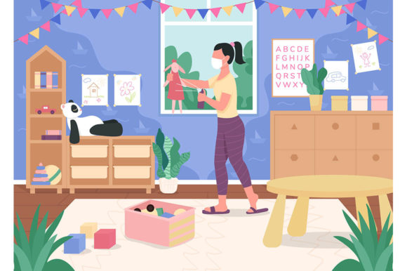 Reviewing Kindergarten Teacher Sanitize Toys Graphics & Illustrations