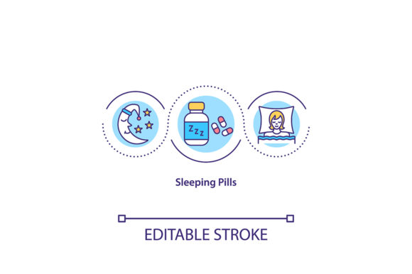 Sleeping Pills Concept Icon: Graphics & Icons Review